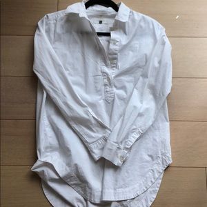 Loft half button collared shirt